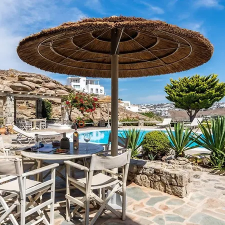 Yalos Mykonos Ornos Pouli Private W Shared Swimming Pool Apartment *