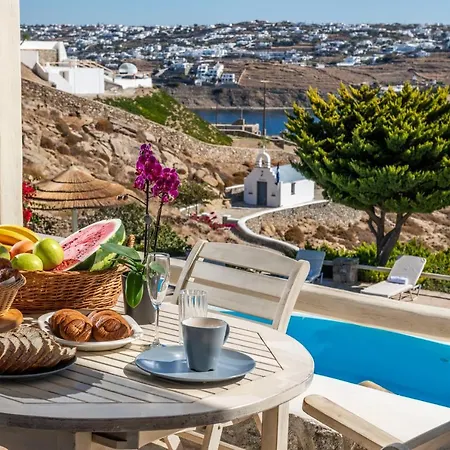Yalos Mykonos Ornos Pouli Private W Shared Swimming Pool Apartment