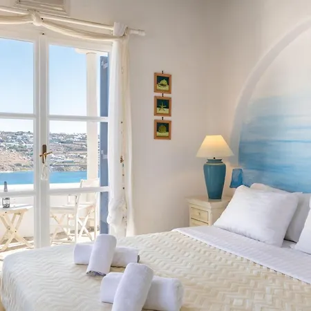 Yalos Mykonos Ornos Pouli Private W Shared Swimming Pool Apartment
